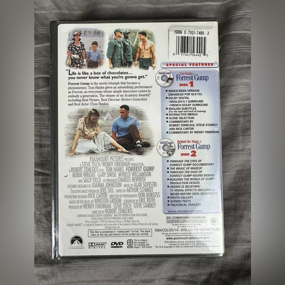 NEW Forrest Gump 1994 (2 Disc DVD) Special Collector's Edition Tom Hanks Sealed - Picture 2 of 5